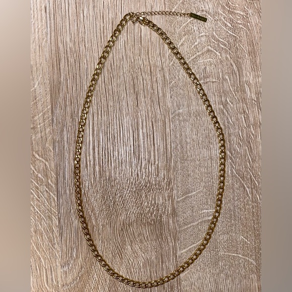 WATERPROOF Gold Curb Chain Necklace - Picture 3 of 8